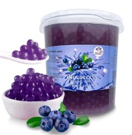 BLUEBERRY Bubble Tea guľôčky - pukajúce boba 3 kg