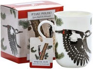 Porcelánový hrnček 300 ml Polish Birds kolekcia Agata Hajdecka VEĽKÝ DREVENÝ PETCHER