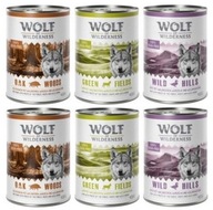 Wolf of Wilderness Adult Mix príchutí 6 x 400g srnčie kačacie jahňacie