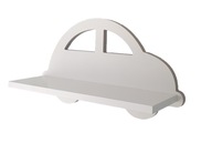 Veľmi pevná biela polička Cloud Auto Shelf, VEĽKÁ, 50 cm, ideálna pre bábätko