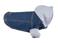 amiplay Denim bunda s kapucňou pre psov 45 cm Gran