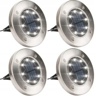 4x SOLÁRNE ZÁHRADNÉ LAMPY, ŽIARENÝ DISK