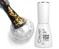 HYBRID TOP NO WIPE ÚDAJE GLITTER CLAVIER 10ML