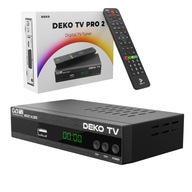 Tuner Dekodér DVBT2 DekoTV PRO2 Pozemná televízia DVB-T2 HEVC H.265 DEKO