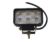 PRACOVNÁ LAMPA 6 LED 12V/24V PRAVOUHLÁ. HALOGÉN SZPER