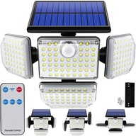 LED solárna lampa Twilight pohybový senzor + diaľkové ovládanie