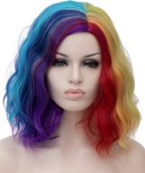 COSPLAY Parochňa 40 CM BOB GLAM ROCK RAINBOW RAINBOW