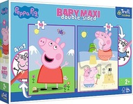 Obojstranné puzzle 2x10 dielikov. Šťastný Peppa's Day