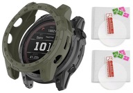 2 X Glass 9H+ puzdro pre Garmin Fenix ​​​​7X/ 7X Solar