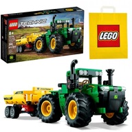 LEGO TECHNIC BLOCKS TRAKTOR S NÁKLADNÝM NÁKLADOM JOHN DEERE TRACTOR 4WD SET 8+ XL