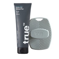 True Men Skin Care - telový sprchový gél 3v1 v súprave s utierkou 250 ml