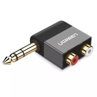 Ugreen audio jack adaptér 6,35 mm samec na 2xRCA s