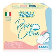 Denné hygienické vložky Puro Cotone, 14 kusov, nebielené