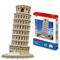 3D puzzle Šikmá veža v Pise Premium pre deti a dospelých 23 cm 31 ks.