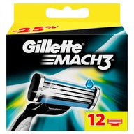 Gillette Mach 3 čepele NÁPLŇ DO STROJA 12 ks