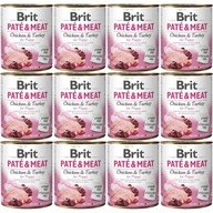 BRIT PATÉ & MEAT kura pre šteniatka 12x800g