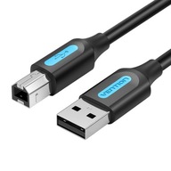 USB 2.0 A to B Vention COQBJ kábel 5m čierny PVC