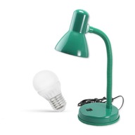 Stolná lampa L1 GREEN + 6W E27 LED ŽIAROVKA