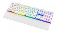 Klávesnica Frost RGB strieborná a biela