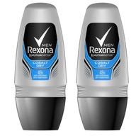 REXONA MEN Cobalt Dry antiperspirant roll-on 2x50 ml