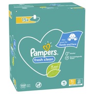 Pampers Fresh Clean vlhčené obrúsky 15x80 ks