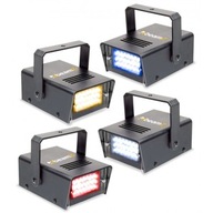 4 KS SET MINI LED STROBE SOPE 4 FARBY BEAMZ