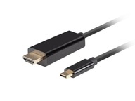 USB-C(M)->HDMI(M) KÁBEL 1M 4K 60HZ BLACK LANBERG