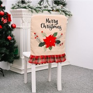 Vianočná dekorácia poťahu na stoličku PS