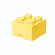 LEGO KONTAJNER 25CM BLOK 4 KRABIČKA SVETLOŽLTÁ