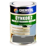 Styrén-akrylový email na galvanizáciu CYNKOR 2 CHEMSTAL GRAPHITE 1L