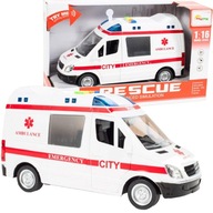 AMBULANCIA AMBULANCE SVETLO ZVUKOVÁ STRÁNKA 1:16