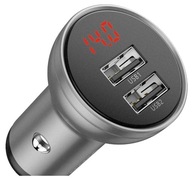 BASEUS RÝCHLA NABÍJAČKA DO AUTO 2xUSB 24W LED