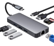 ADAPTÉR 9v1 USB-C Thunderbolt 3 HDMI 4K MacBook M1