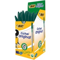 Bic Cristal Original guľôčkové pero, zelené, 50 kusov