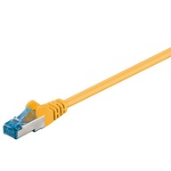 LAN Patchcord CAT 6A S/FTP kábel, žltý, 3 m