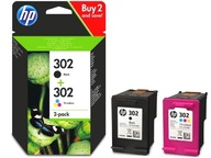 2x HP 302 F6U66A F6U65A OFFICEJET 3830 4650 ATRAMENT!