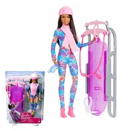 BÁBIKA BARBIE ZIMNÉ DOBRODRUŽSTVO BARBIE NA MATTELOVÝCH SÁNKACH