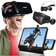 OKULIARE VR 360 NA HRY FILMY + MONITOR S LUPA PRE TELEFÓN