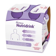 NUTRIDRINK jahodová príchuť 4 x 125 ml