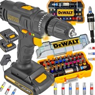 VŔTAČKA SKRUTKOVAČ 20V 2x2AH + BROTY DEWALT 32 ks.