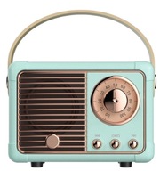 BLUETOOTH REPRODUKTOR RÁDIO RETRO DARČEK MODRÁ