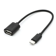 TB OTG kábel USB AF - USB C 15cm čierny