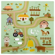 PENOVÁ PUZZLE VZDELÁVACIA PODLOŽKA 9 EL HRUBÉ COUNTRY COUNTRY CESTY PRE DETI