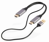 Napájací adaptér HDMI na DP 4K M 60Hz USB-A