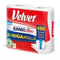 Papierová utierka Velvet Jumbo Duo Cellulose 2ks