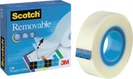 3M Scotch 811 odnímateľná lepiaca páska 19 mm x 33 m