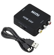 HDMI TO AV RCA ADAPTÉR CINCH CONVERTER KÁBL 1080P