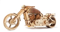 Motocykel VM-02 Ugears, drevené 3D puzzle, 189 dielikov