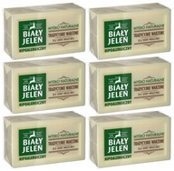 6x WHITE DEER Prírodné hypoalergénne mydlo pre citlivú pleť 6x150g