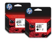 Sada atramentov: 2x HP 651 black C2P10AE, farba C2P11AE